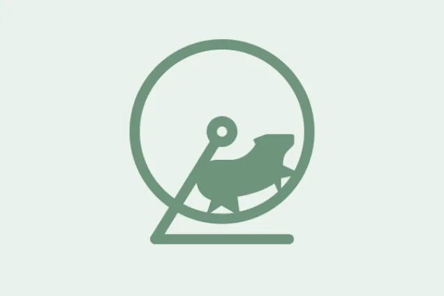 hamster i hjul. ikon.