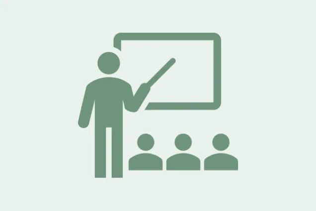 person som undervisar. ikon. 